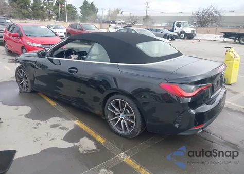 2022 BMW 430I из США, поврежденный, VIN WBA23AT03NCH99182